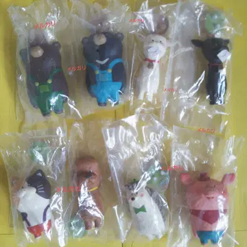 켄 엘리펀트 오가와 코헤이 양모 펠트 피규어 8체 풀 컴프 세트