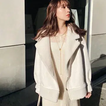 리엔다 리버서블 루즈 보아 자켓