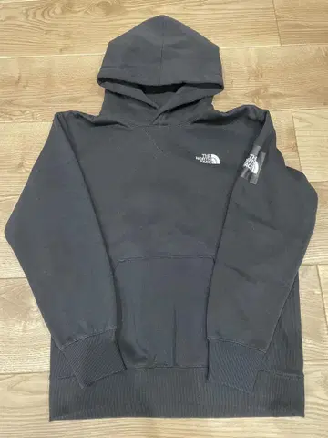 THE NORTH FACE 블랙 후드 부착 후드티 속기모