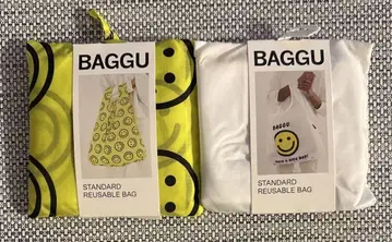 BAGGU 에코백 스마일 무늬 올 패턴 니코짱 2종 세트
