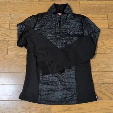 Puma 블랙 퀼팅 셔츠