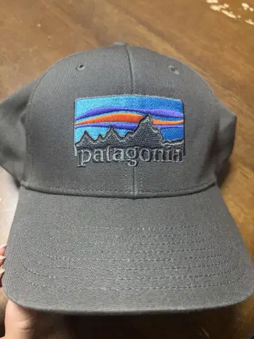 patagonia 카키 캡 로고 ONE SIZE