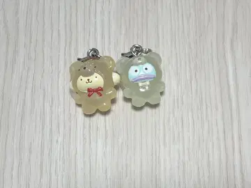 산리오 라떼곰 폼폼푸딩 한교동 메지루시 액세서리
