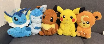 포켓몬 봉제 인형 묶음 판매 피카츄 이브이 샤워즈 글레이시아