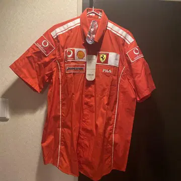 연휴 세일 FILA 제 Ferrari 반팔 셔츠 L