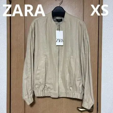 새상품 ZARA 린넨 블렌드 봄버 자켓