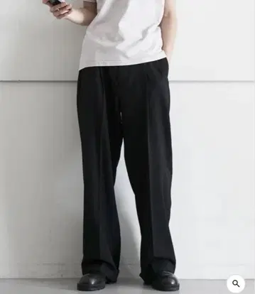KAIKO Wide slacks 'BLACK'