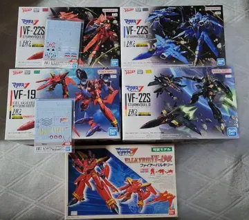 반다이 마크로스 VF-22S & VF-19 HG & 구 키트 5체 세트