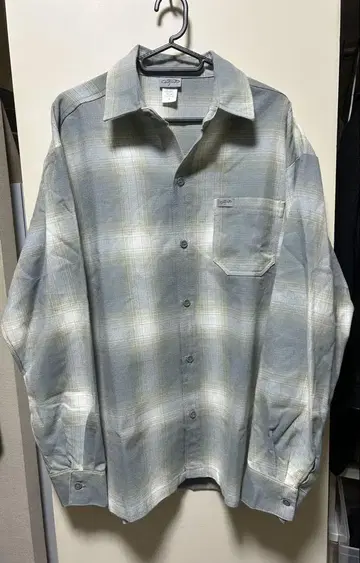 caltop 옴브레 체크 셔츠 그레이 화이트 ART-2000LS