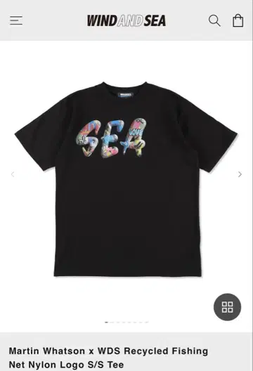 윈드앤씨 Martin Whatson 로고 S/S 티