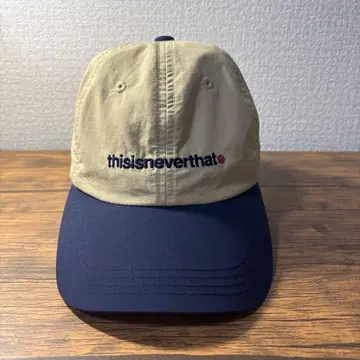 [ 귀중 ] Thisisneverthat 네바자 캡 네이비 x 베이지