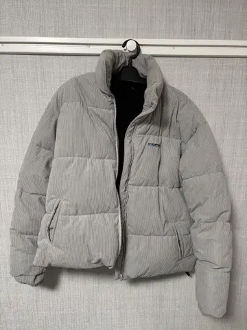그레이 코듀로이 다운 자켓 L