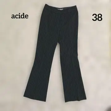 [ acide ] 울 혼방 스트라이프 슬랙스 일본제 포멀 오피스
