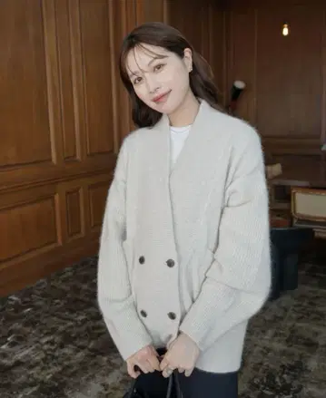 laubeblanc 샤기 니트 가디건