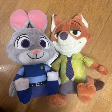 주토피아 닉 주디 봉제 인형 세트