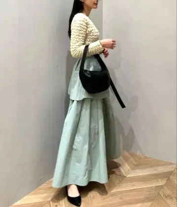 STYLEMIXER 티어드 플레어 스커트