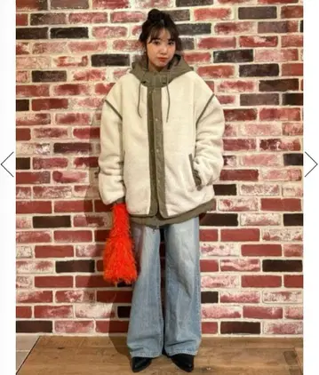 로데오 크라운 후디드 보아 자켓