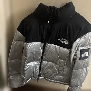 THE NORTH FACE 다운 자켓 S 실버/블랙