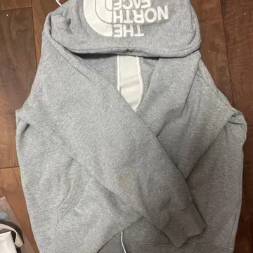 THE NORTH FACE 그레이 후드티