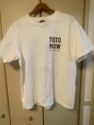 TOTO NOW 화이트 T셔츠 L 사이즈