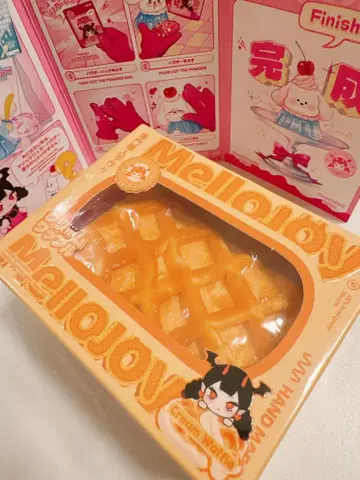 새상품 mellojoy 크림 와플 스퀘어