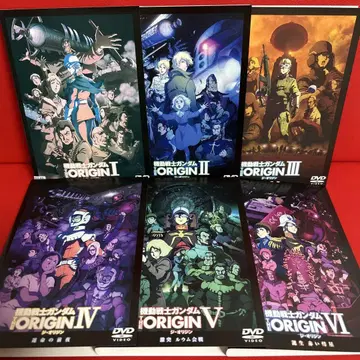 기동전사 건담 THE ORIGIN DVD 전권 세트 1권~6권 전 6권