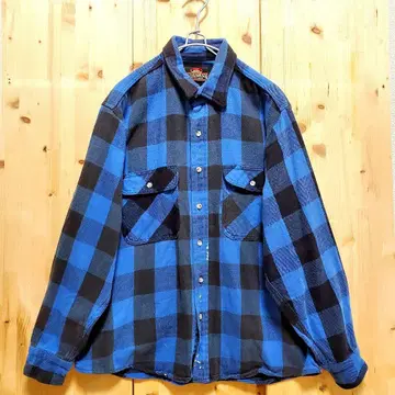 무료배송 구제 의류 CREATIAN APPAREL 체크 무늬 플란넬 셔츠