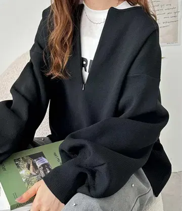 GeeRA 하프 지퍼 니트 풀오버