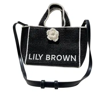 LILY BROWN x MARY QUANT 로고 자수 카고백 숄더백
