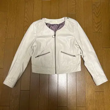 Rope' Picnic 양가죽 라무 가죽 자켓 화이트
