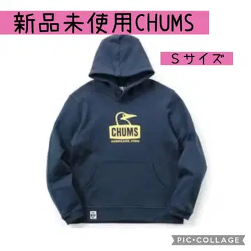 CHUMS 네이비 후드 부착 후드티 S 사이즈