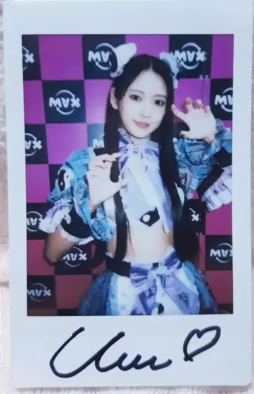 이벤트 한정품 야카케 우미 친필 사인 폴라로이드 B
