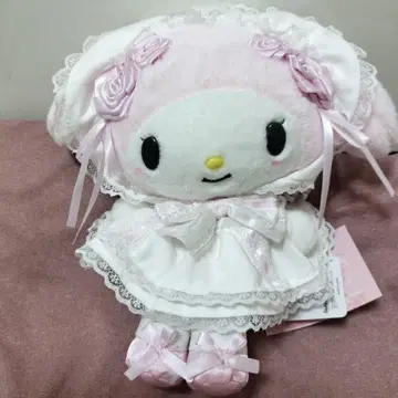 마이멜로디 봉제 인형 산리오 화이트 프릴 디자인 BIG
