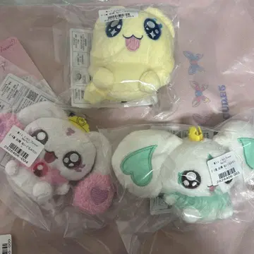 프리큐어 제일복권 봉제 인형 멥플 루룬 폴룬 마스코트 E상