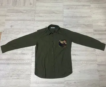 Hush Puppies 올리브 그린 긴팔 셔츠 M