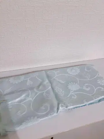 스카이블루 당화 오비 장식 천