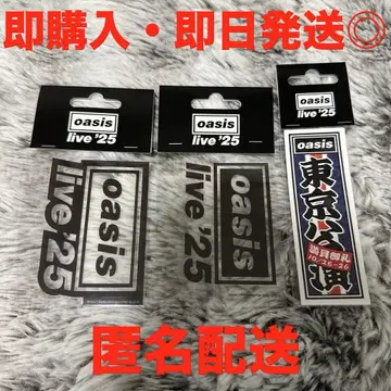 oasis Live'25 Black White 센샤후다 스티커 세트 5