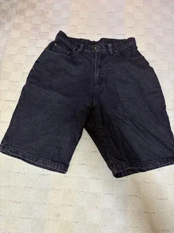 블랙 데님 팬츠