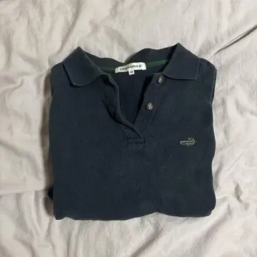 LACOSTE 그린 긴팔 피케 셔츠