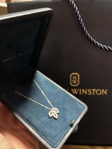 HARRY WINSTON 리프 모티브 목걸이