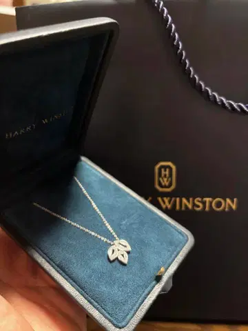 HARRY WINSTON 리프 모티브 목걸이