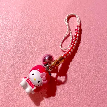 지역 한정 키티 시즈오카 한정 딸기 끈 스트랩 키링