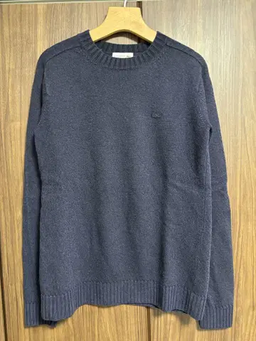 LACOSTE 네이비 울 니트 스웨터