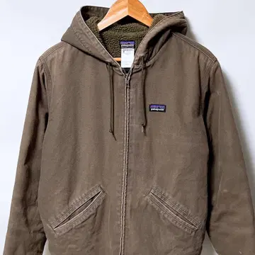 파타고니아 라인드 캔버스 후디 캠프파이어 보아 플리스 자켓 후드티