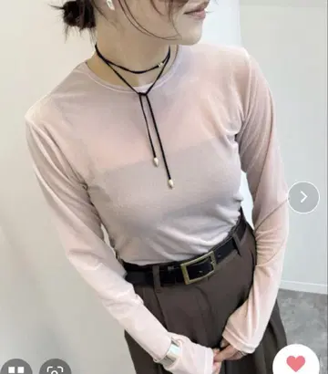 JOURNAL STANDARD 시어 벨로아 롱 슬리브 TEE F 24AW