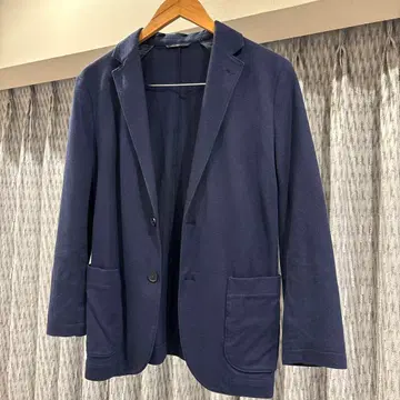 가격 인하 LACOSTE 네이비 싱글 브레스 자켓