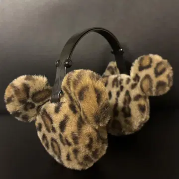 레오파드 무늬 표범 무늬 미키 머리띠 귀마개 귀도리 헤이세이 갸루 y2k