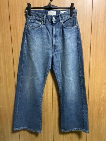 KURO DENIM 블루 와이드 레그 데님