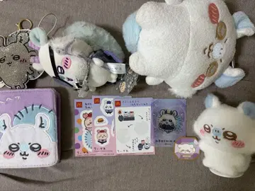 치이카와 모몽가 봉제 인형 폴라로이드 케이스 씰 키링 세트