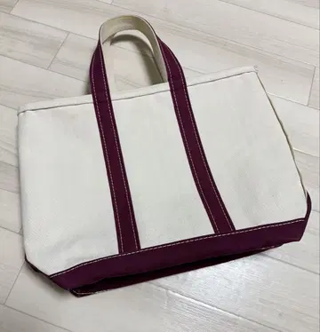90s L.L.Bean 보트 앤 토트 버건디